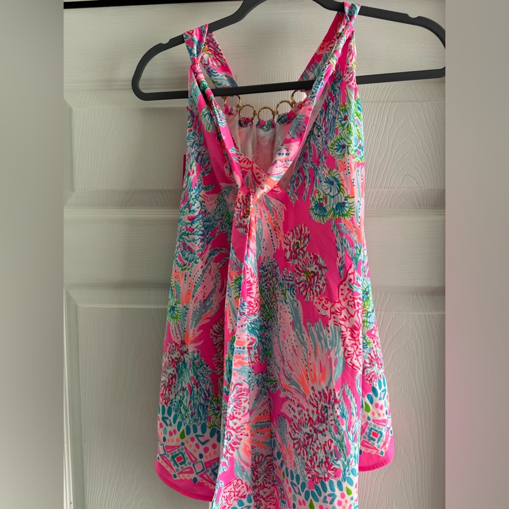 Lilly Pulitzer Pink and Blue Sleeveless Top - Picture 2 of 5